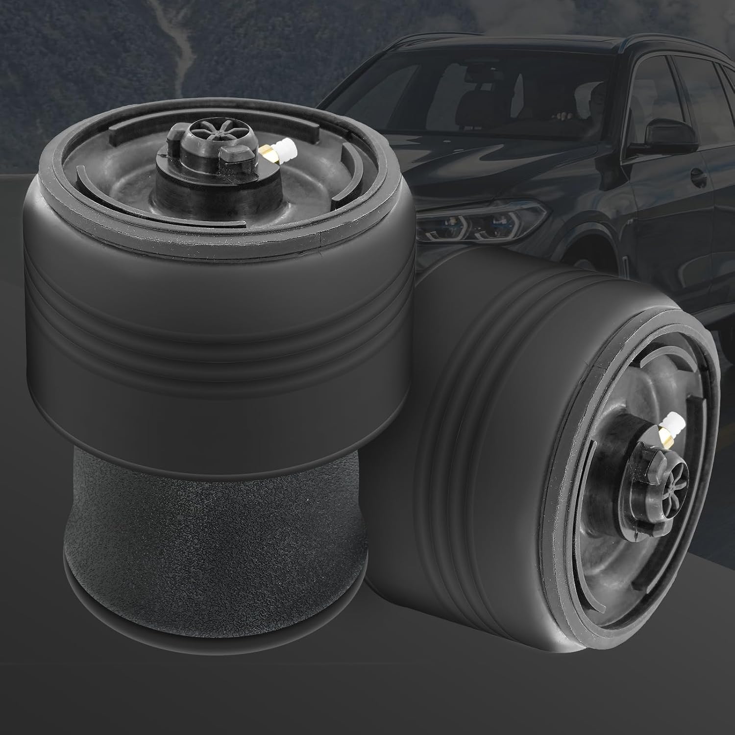 Rear Air Spring Suspension Bags Compatible with BMW X5 F15 2013-2020, X6 F16 2014-2021 37126795013 37126795014 Left & Right