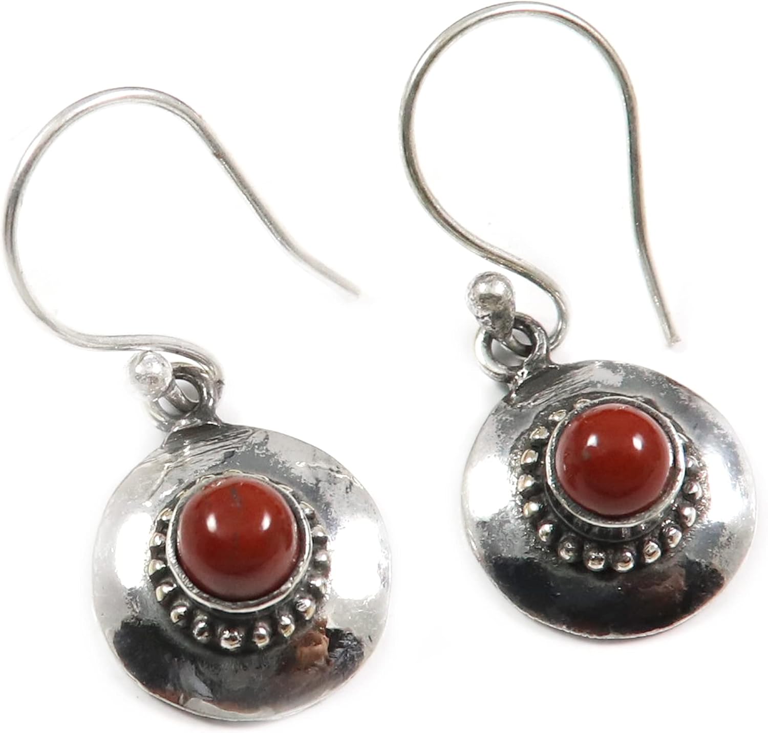 Goyal Exports 925 Sterling SilverCitrine Faceted Black Onyx Garnet Faceted Gemstone Silver Drop Dangle Earring Handmade Jewelry SEG134