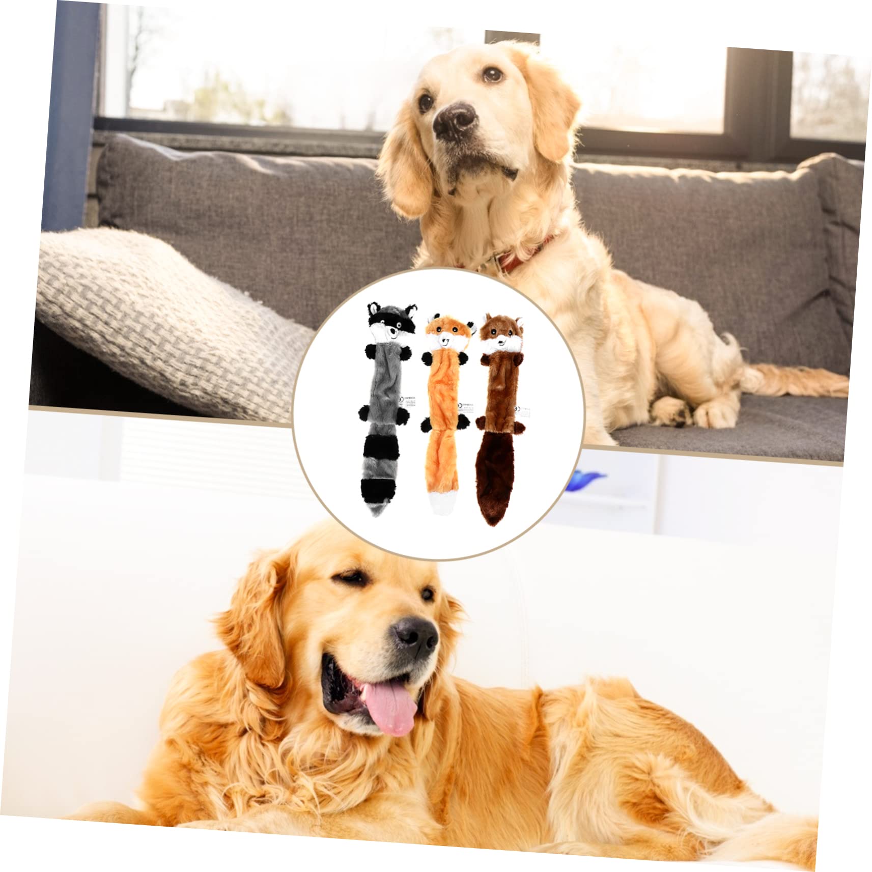 BESPORTBLE 6 Piezas De Juguetes De Sonido para Mascotas Juguetes Chirriantes para Perros Sin Relleno De Peluche para Perros Pequeños Juguete De Peluche