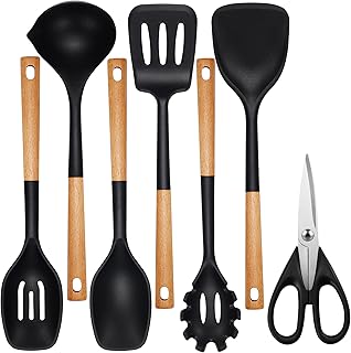 QMVESS Large Silicone Cooking Utensils Set 7 ...,