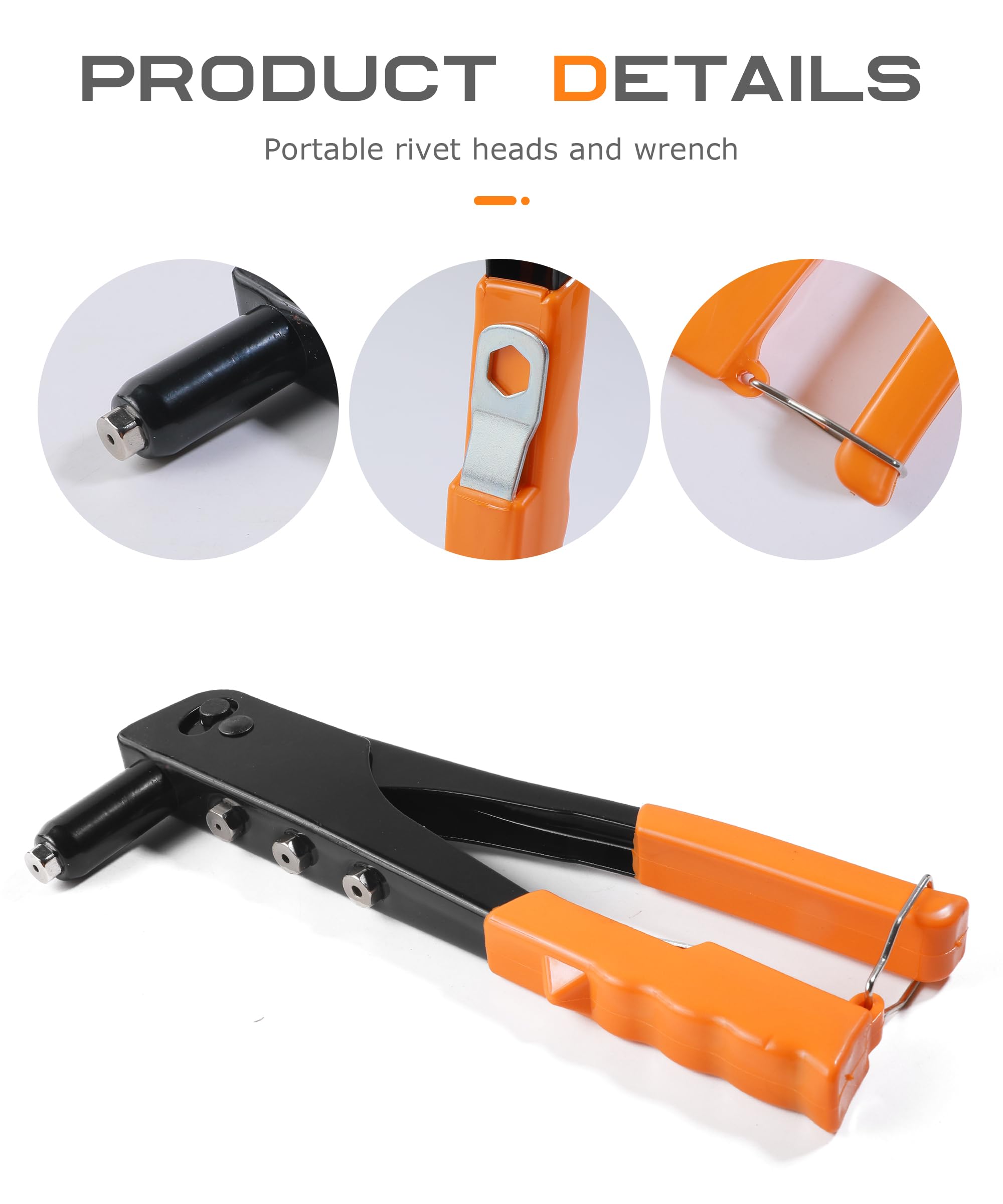Snapklik.com : SCUARI Automotive Rivet Gun Kit,Car Accessories,3/32