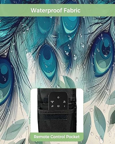 Miniatura 9 de Funda de TV para exteriores, con bandera estadounidense, impermeable y resistente a la intemperie, protector de pantalla LCD móvil de 52 a 55