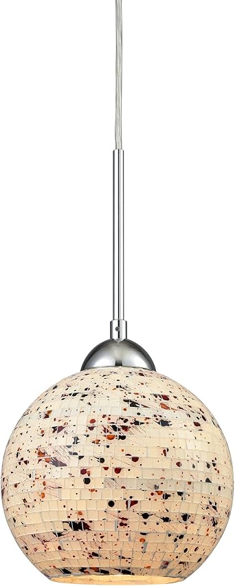 ELK Lighting 10741/1 Ceiling-Pendant-fixtures, 8 x 7 x 7", Brown