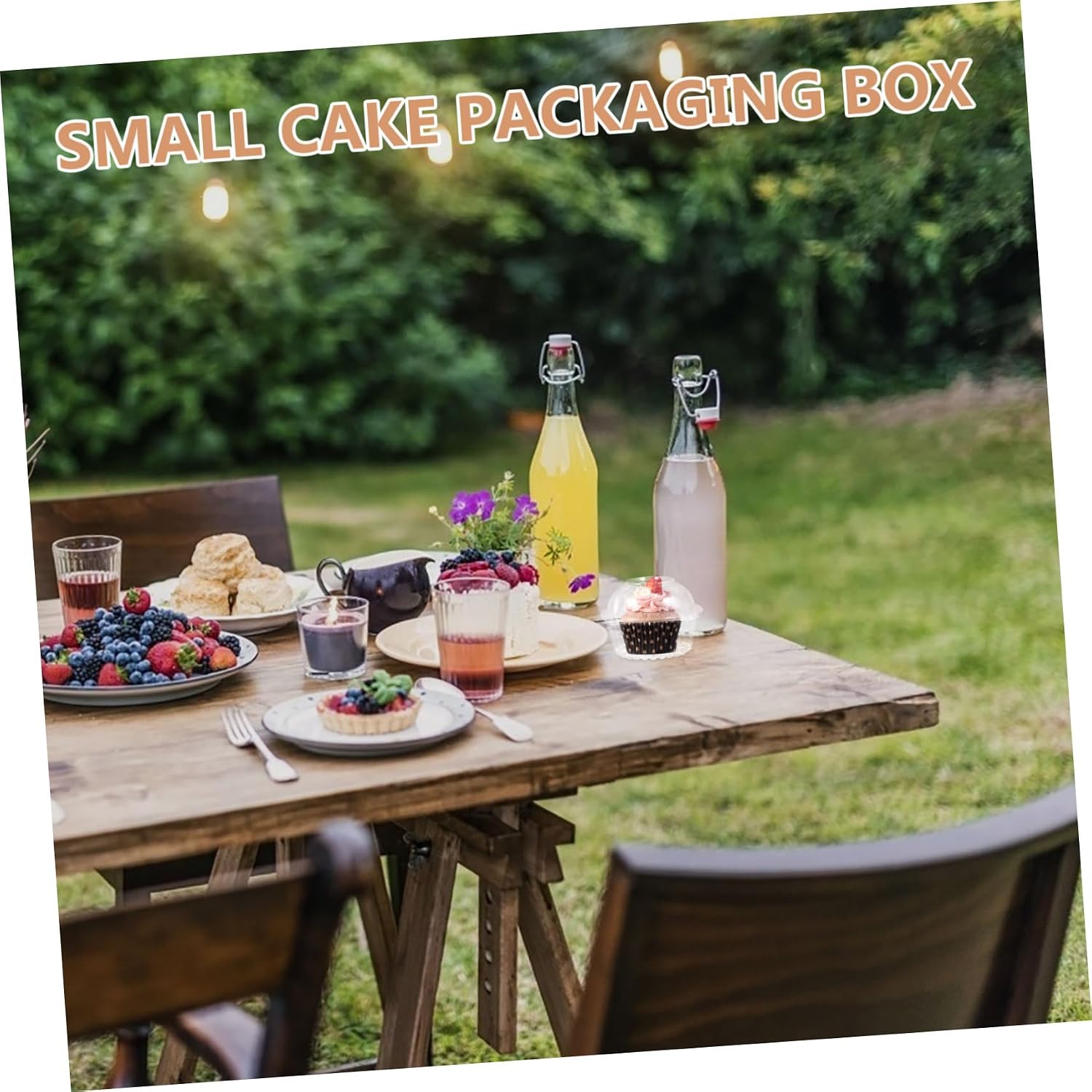 100pcs Clear Individual Cupcake Holders Muffin Containers Dome Lids for Parties Weddings and Events Keep Desserts Fresh and Portable