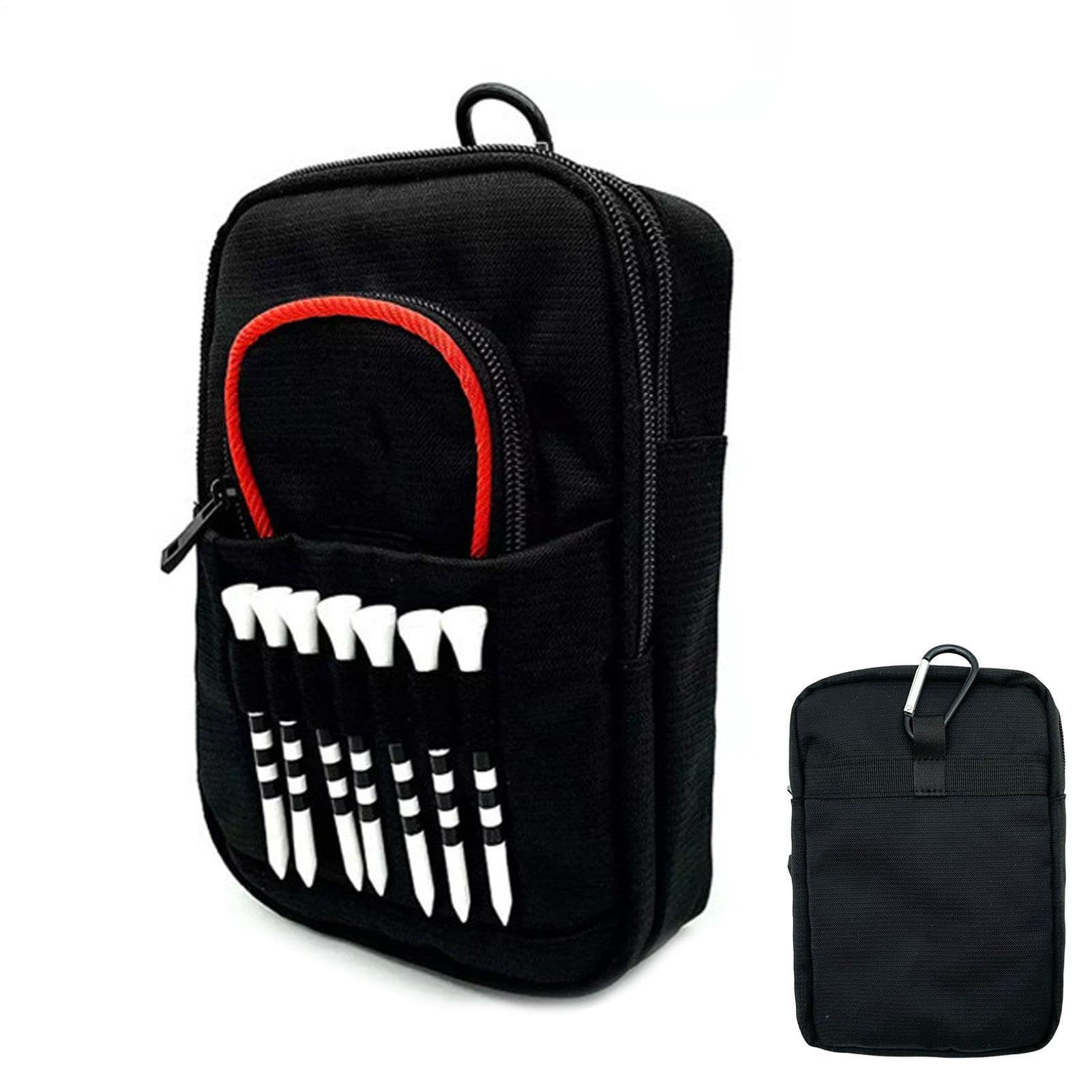 Soporte para pelotas de golf con bolsa portátil para objetos de valor resistente 8