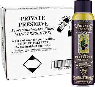 Wine Preservation System | 100% Green Gas Based | Suitable For All Wine, Port, Sake, Cognac, Whiskey, Fine Oil & Vinegar (Full Case of 12)