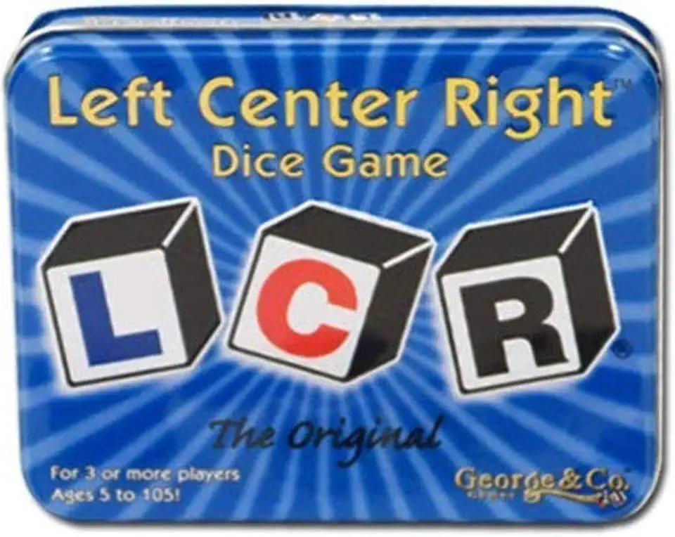 Original LCR Left Center Right Dice Game