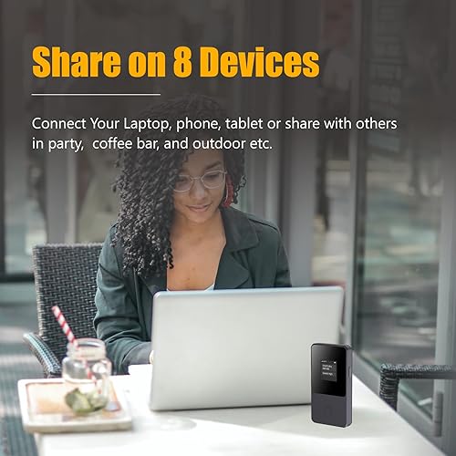 Miniatura 7 de Dispositivo de punto de acceso móvil de viaje global 4G Enrutador de bolsillo Sin tarifa de itinerancia Tarjeta SIM incorporada No necesita tarjeta