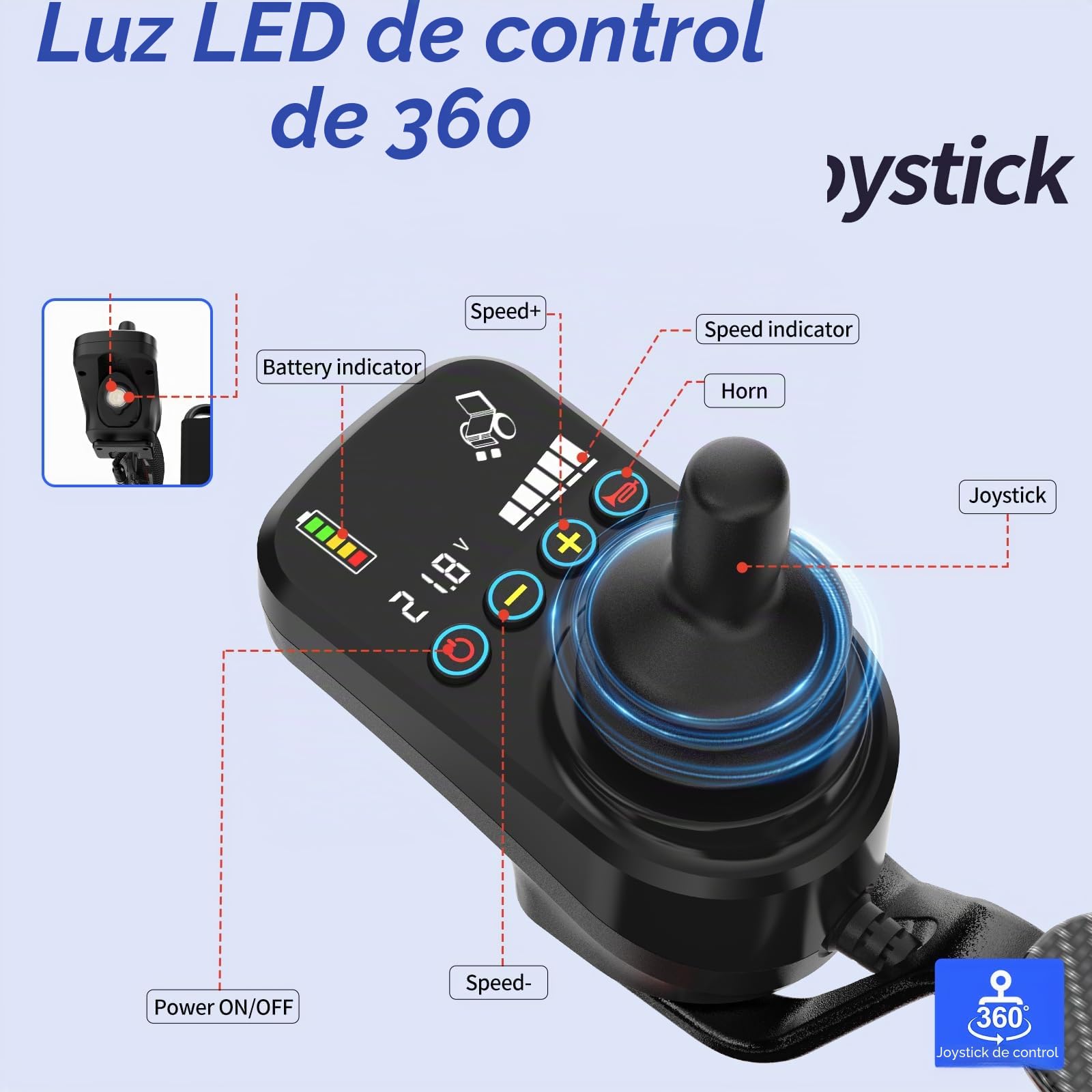 Silla de Ruedas Eléctrica Plegable Ligera de Carbon (Naranja)