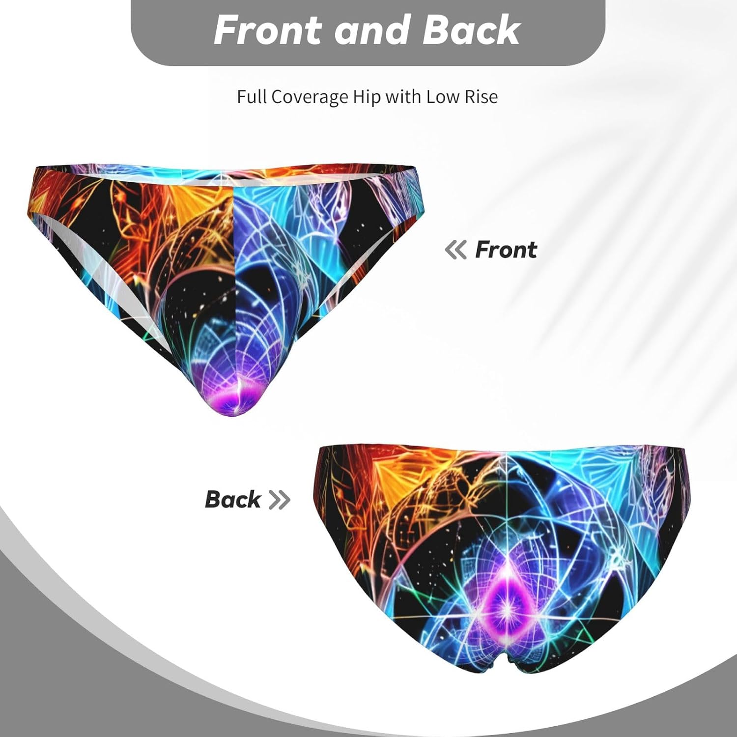 Eight Dimensional Space Men's Bikini Underwear - Soft Breathable Elasticity Comfort for Everyday Wear