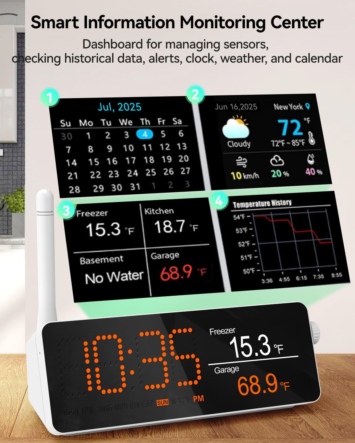 Product overview of the Freshliance Smart Temperature/Humidity Logger
