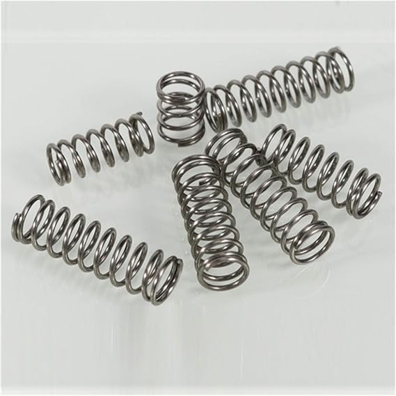 Compression Spring Extension Spring Compression Spring Compression Spring Release Spring Return Spring Wire Diameter 0.2mm, Outer Diameter 2mm(5mm (10Pcs))
