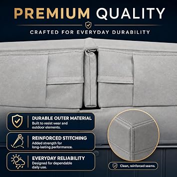 Replacement Hot Tub Cover Compatible with Caldera Spas Aspire - 84 x 84in - 5.0 Radius - 5-3 Taper - Marine Vinyl - Coastal Grey