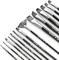 Vista 6 de Paint Brushes,Paint Brushes Set for Acrylic Painting,Small Paint Brush,14Pcs Oil Watercolor Acrylic Paint Brush,Artist Paintbrushes for Body Face