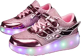 Tênis Infantil com Rodinha Retrátil e Luz de LED Colorida Unissex, Confortável e Divertido – Disponível do 28 ao 36 (Envie mensagem com o tamanho após a compra)