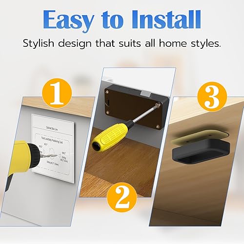 Miniatura 5 de Eseesmart Cerradura inteligente para gabinete, magnética digital electrónica RFID sin llave, Bluetooth, seguridad infantil, a prueba de bebés,