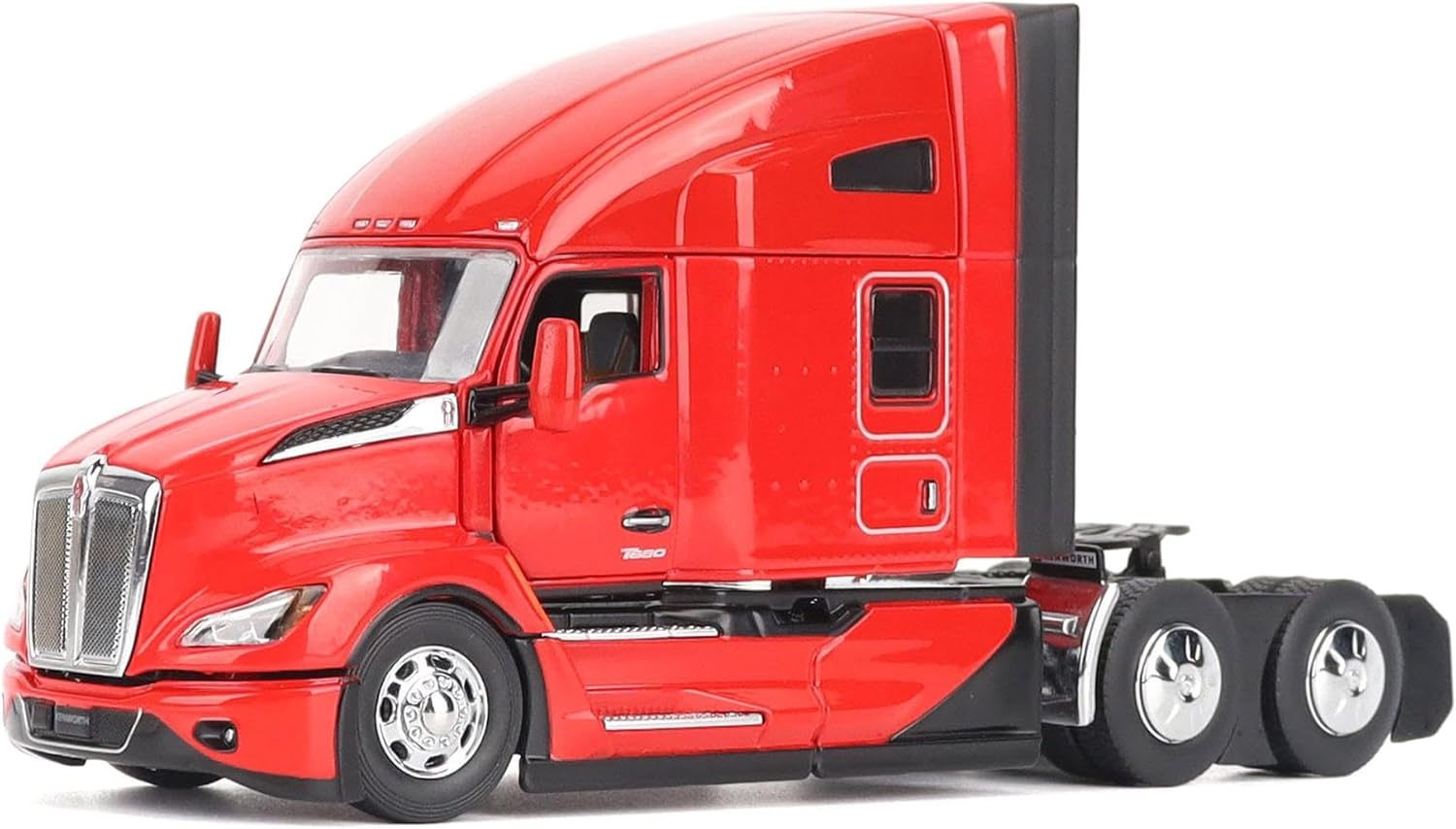 Diecast Masters 1/50 Red Kenworth T680 Tandem Tractor with 76in High Roof Sleeper Cab 71132