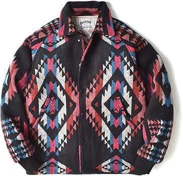 古着 HOUSTON メルトンジャケット シンプルデザイン M 黒 最終売り尽し】古着 80s USA製 Holloway 豪華 チェーン ステッチ