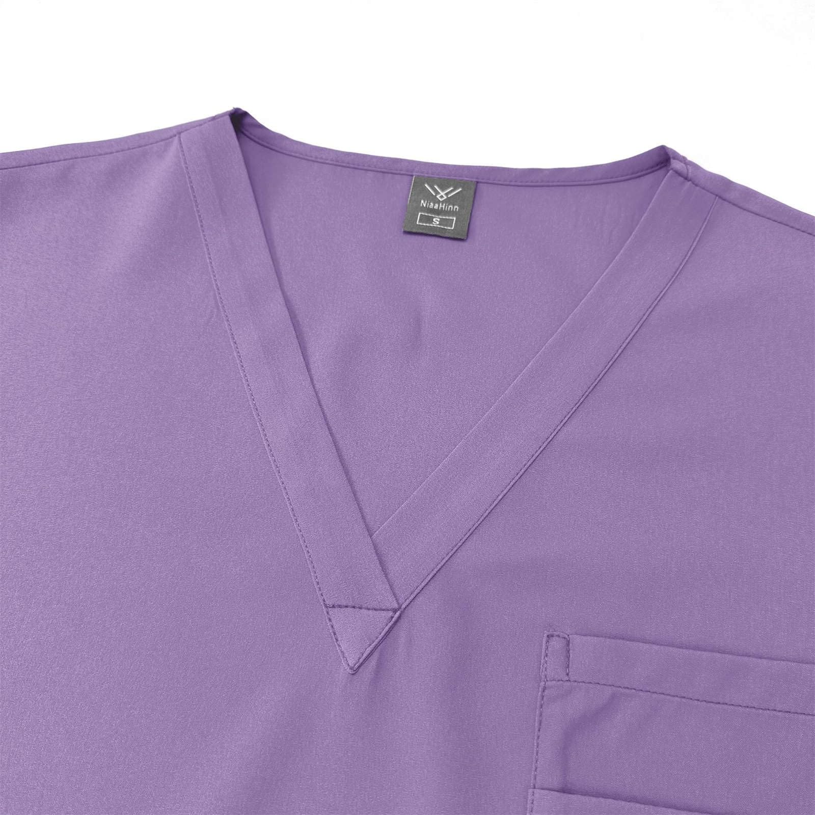 Abbigliamento da lavoro medico donna, infermiera, set di vestiti da lavoro lavabili, divisa medica con top e pantaloni per beauty salon clinica ospedale