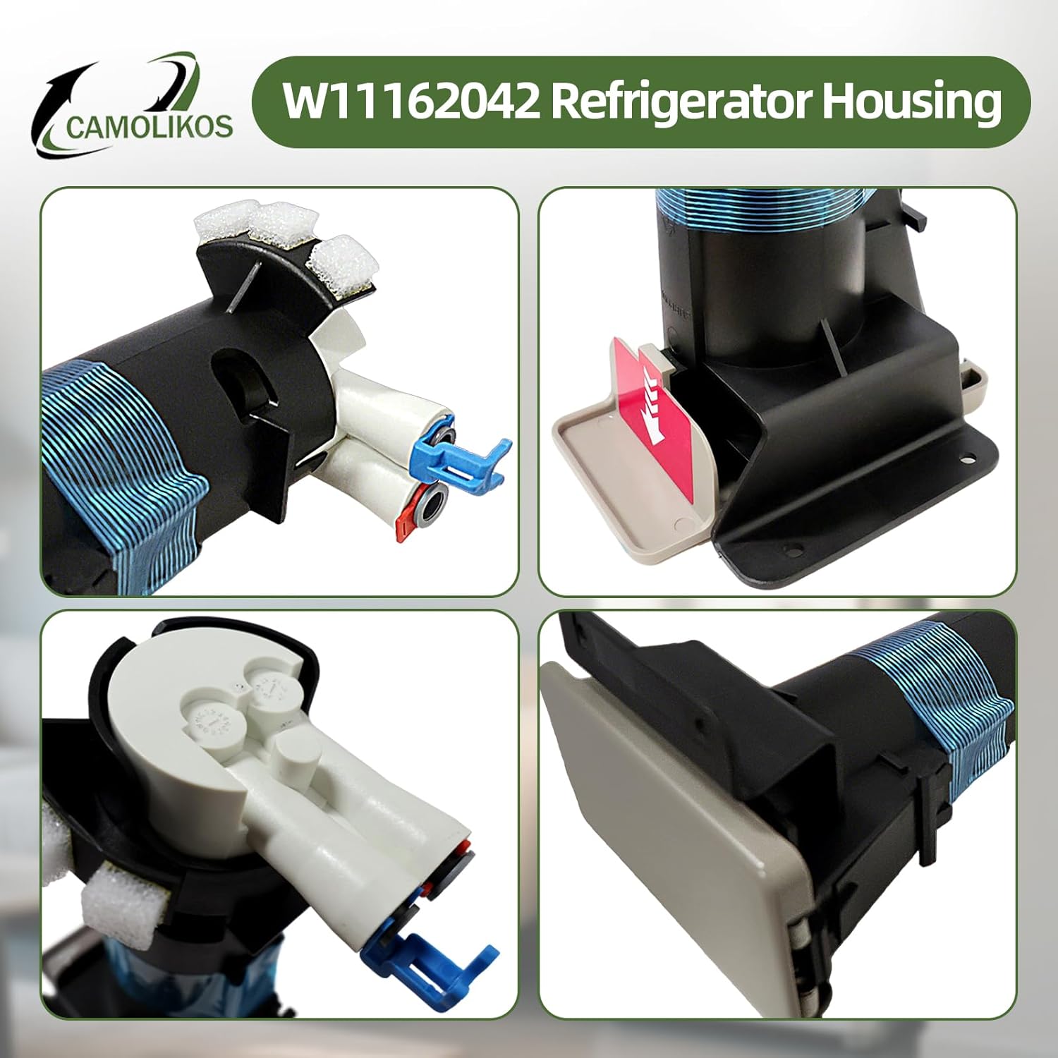 W11162042 Refrigerator Housing Compatible With Whrlpool Kenmore Maytag Replace W11036338 W10899414 4815993