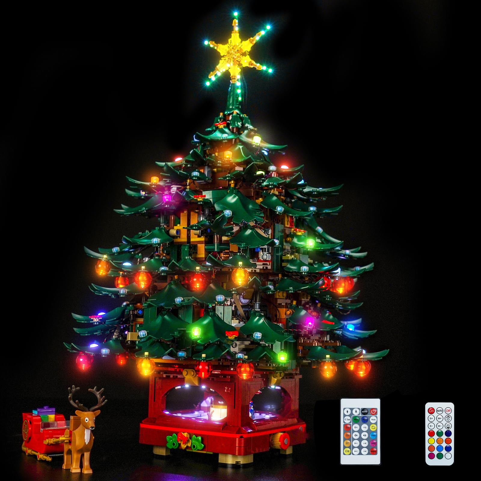 BrickBling Remote Control Light Kit Compatible with Lego 41843 Family Christmas Tree Decoration (No Model)