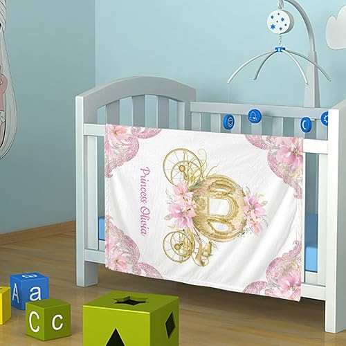 Miniatura 2 de Manta de bebé personalizada con nombre, manta de bebé personalizada para niñas, regalos de bebé, artículos de bebé, artículos esenciales para recién