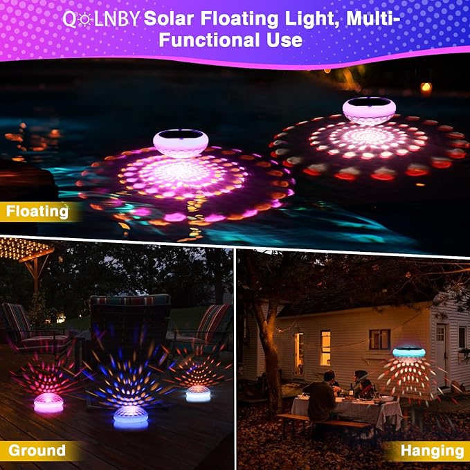 Luz Flotante para Piscina Solar USB Recargable LED 6.69 Pulgadas IP68 miniatura 7