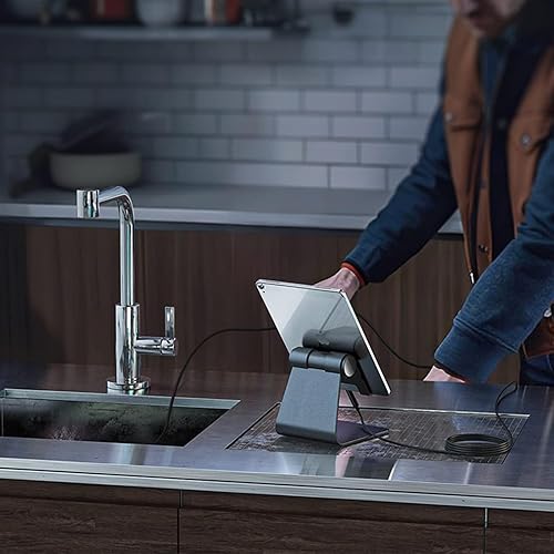 Miniatura 7 de Cámara endoscopio JSE con luz, boroscopio impermeable de 16.4 pies 1920P HD, cable semirrígido, cámara serpiente de inspección con 8 luces LED Negro