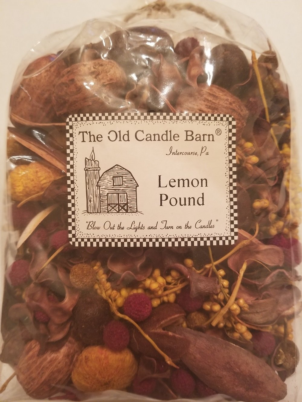 Old Candle Barn Lemon Pound Potpourri Large Bag Perfect for Spring