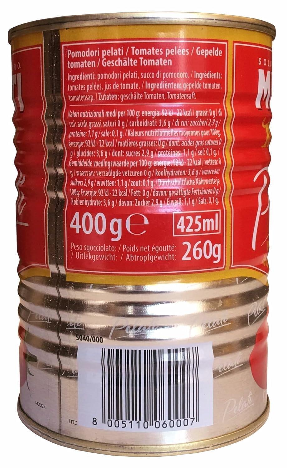 Italian Gourmet Bundle – Assortiment Mutti Tomates 24×400 g (6 Pelati, 6 Polpa, 6 Pomodorini Ciliegini) – Lot Économique 9,6 kg Cuisine Italienne, Idéal Sauce & Pizza + Italian Gourmet Polpa