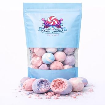 Freeze Dried Taffy Mixed berry Flavor 4 Oz Bag, Freeze Dried Salt Water Taffy Candy, Salt Water Taffy Candy