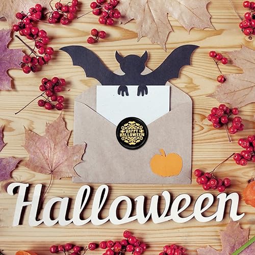 Miniatura 5 de CRASPIRE Sello de cera de Halloween con diseño de araña, 1.181 in, retro, vintage, extraíble, latón, con mango de madera, para invitaciones de boda,