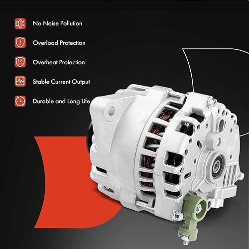 Miniatura 6 de A-Premium Alternador compatible con Ford Taurus 2003-2006 y Mercury Sable 2002-2005, 3.0L, 110A 12V CW, Reemplazo # 2F1U-10300-DA, 2F1Z-10346-DA,