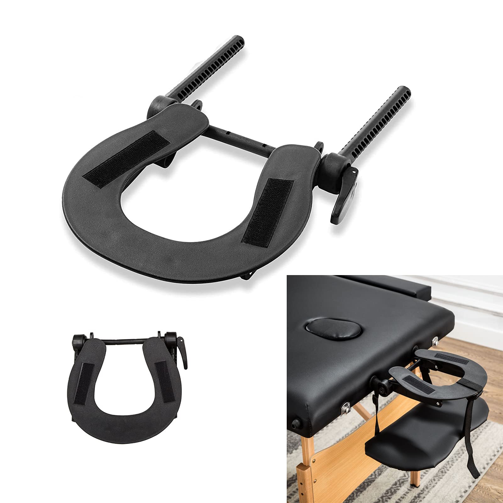 1 Piece Massage Table Face Cradle Deluxe,Face Space Holder,Adjustable Headrest