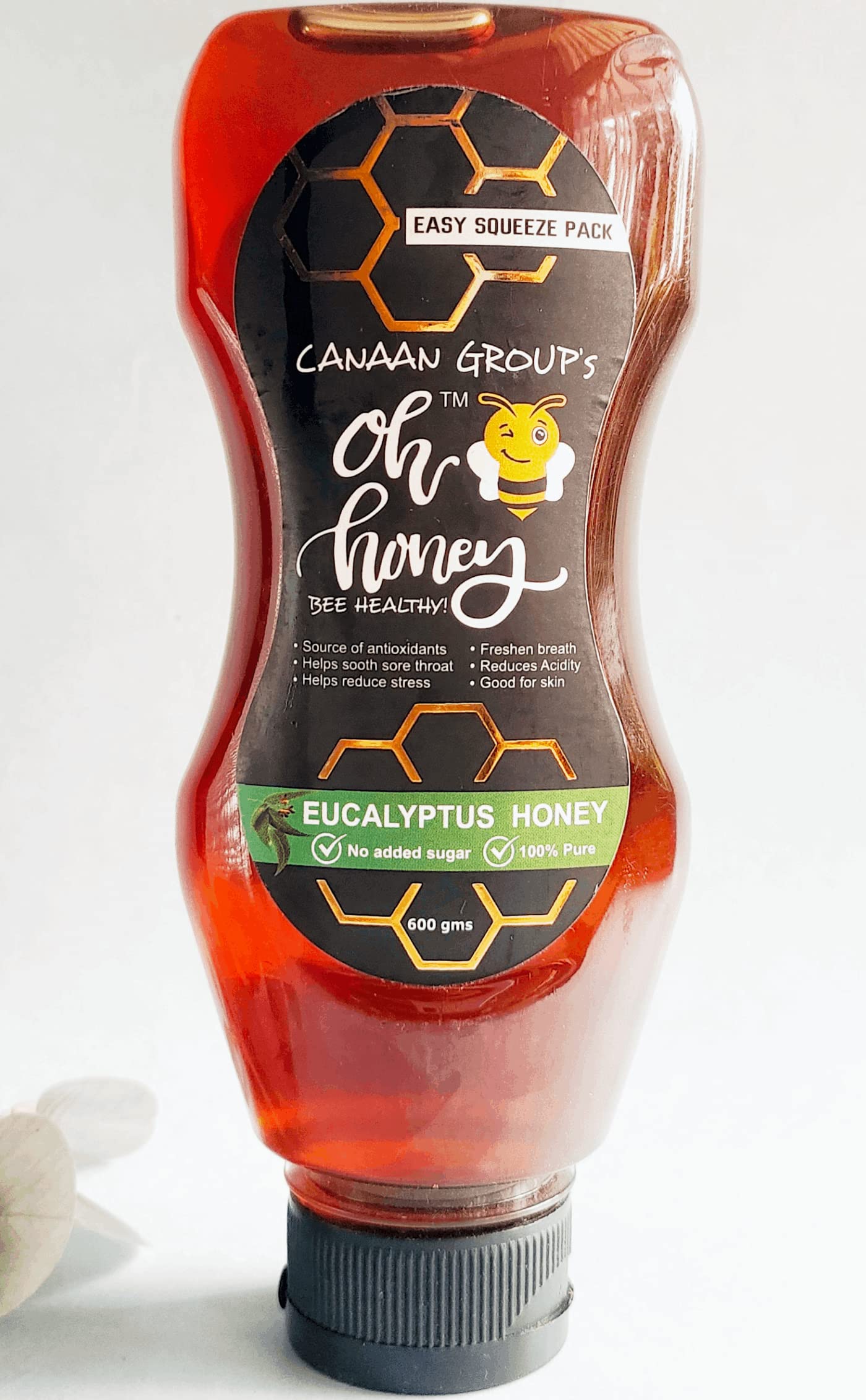 CANAAN GROUP’S oh honey Bee Healthy|Eucalyptus Honey Organic|100% Natural & Pure|600Gms