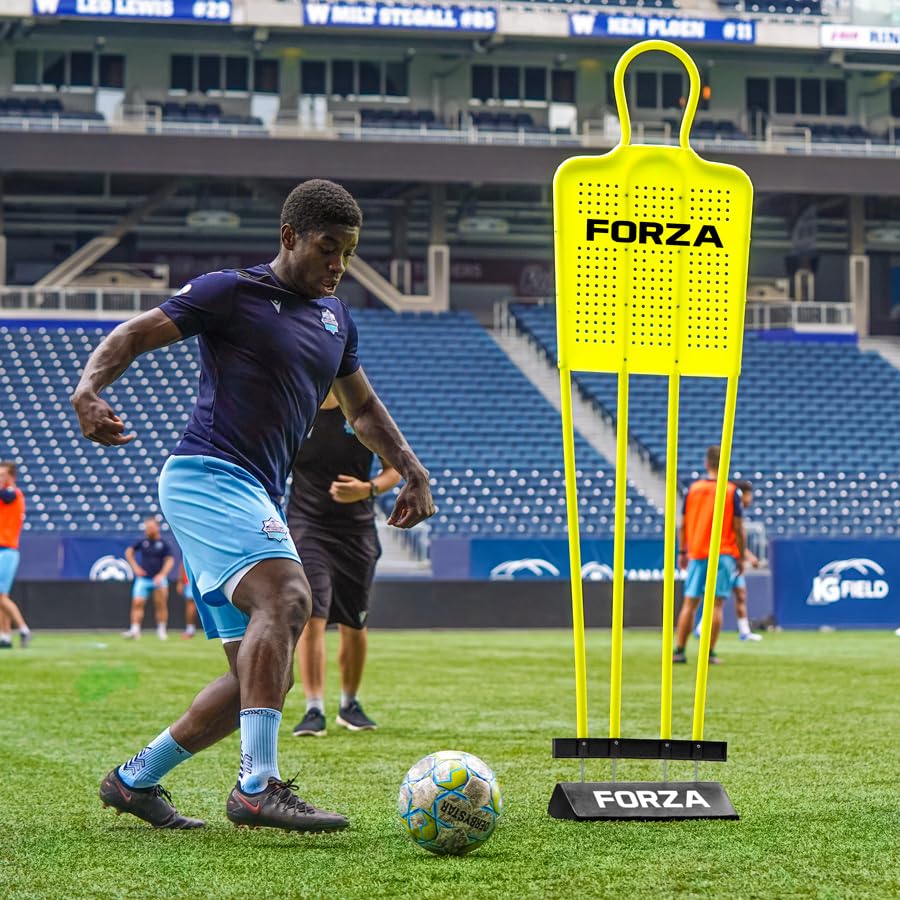 FORZA Basi per Sagome da Calcio | Due Stili | Attrezzature per Allenamento Tiri di Punizione E Passaggi | Pesi per Manichini Calcio Training