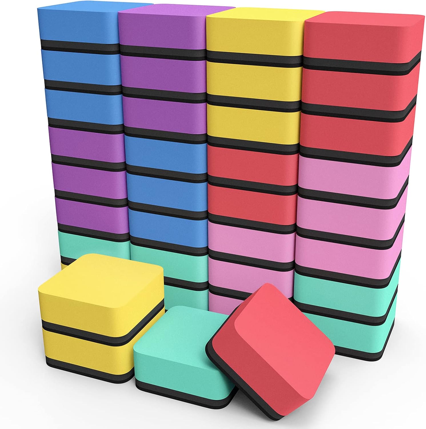 MaxGear（Bundle 0f 2 Sets) 36 Pack Dry Erase Erasers