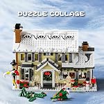Winter Christmas Holiday House Building Set, Holiday Village Blocks, Christmas House Gifts for Adults and Teen (1431pcs)