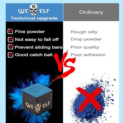 Miniatura 3 de Palo de Billar con Tiza de Cubo Tecnología de Tiza para Taco de Billar Profesional de Baja Defleción, Duradero, Reduce Errores - 1 unidad