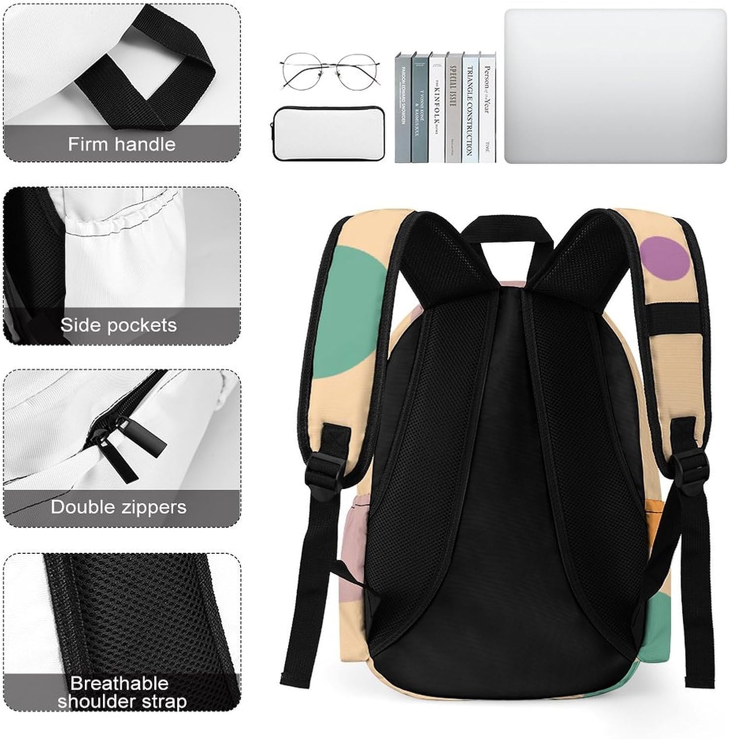 Horse Backpack for Boys Kids Girls School Bag 16 Inch Cartoon Horse Bookbag Travel Backpack