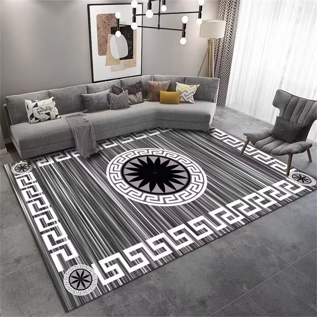 Tapis anti-acariens gris 200x250 pour une chambre de gamer saine