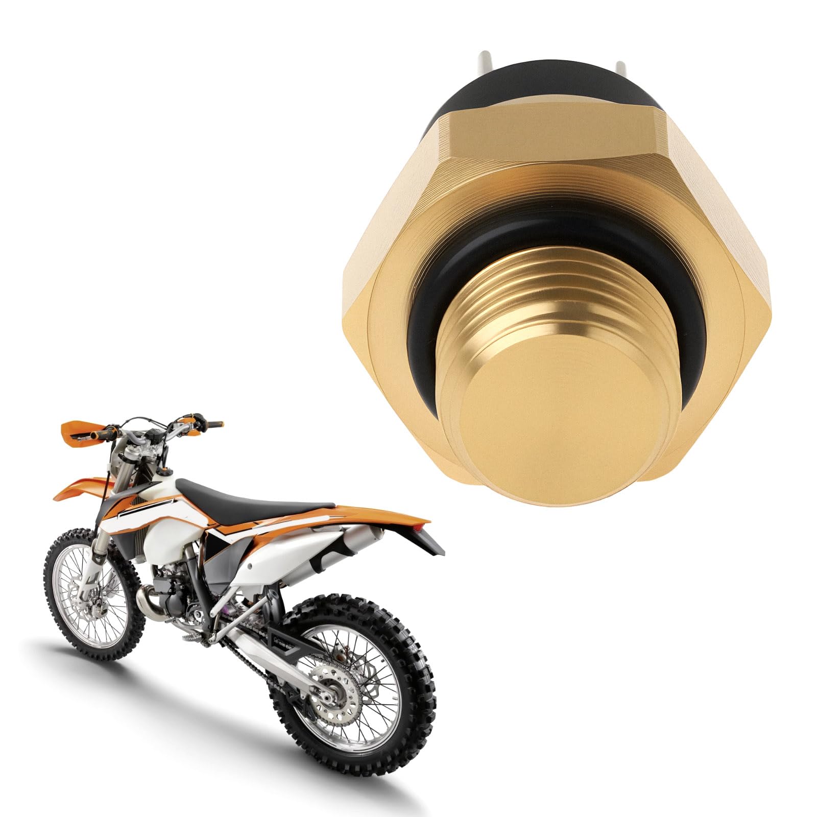Sensore Interruttore Ventola Radiatore M14x1,5 Mm 2 Pin Compatibile KTM 250 EXC RACING 2001-2006