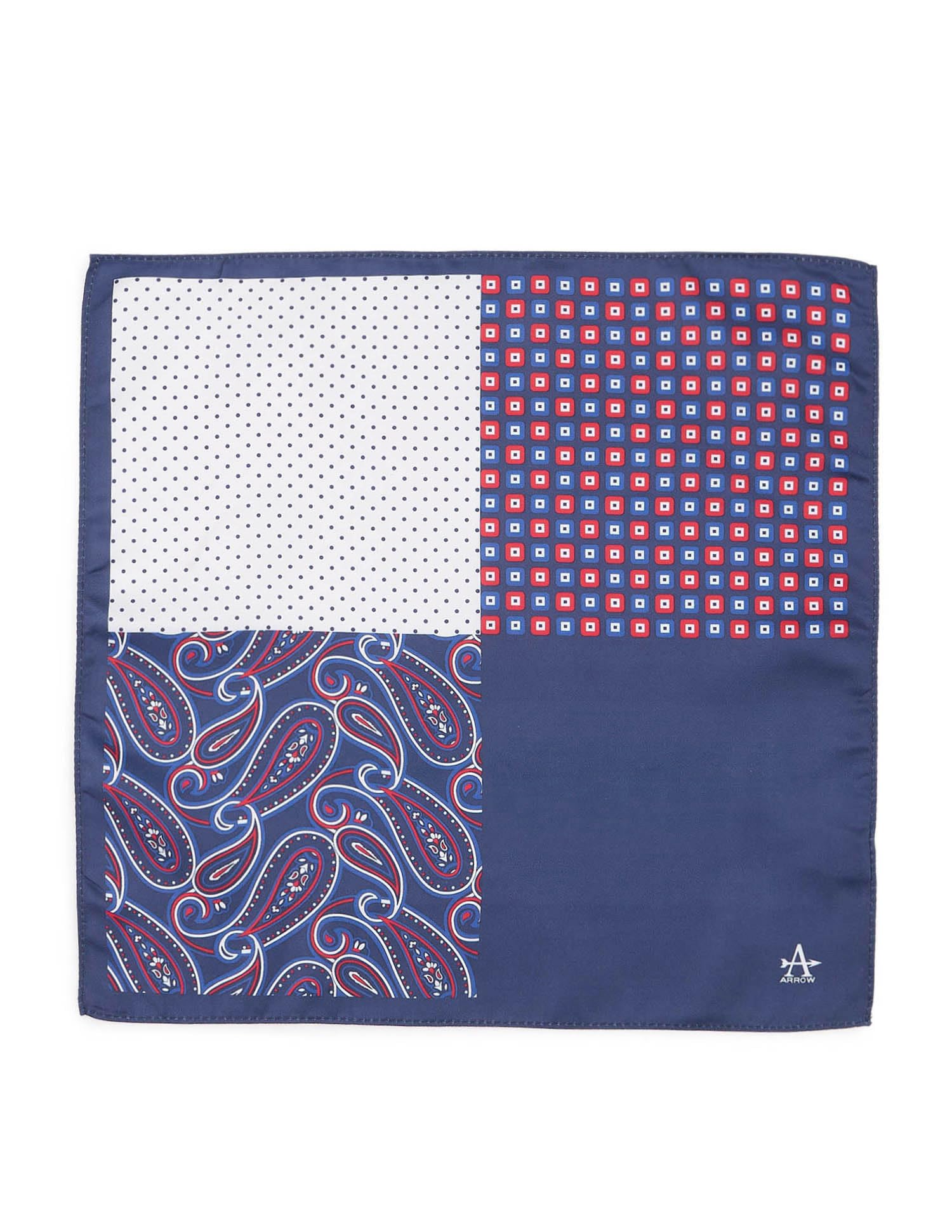 arrow Men's Printed Pattern Pocket Square-picture-23