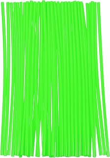 HARFINGTON 72pcs Plastic Spoke Skins Covers 0.2" for 8"-21" Rims, Green | Universal Dirt Bike Spoke Skin Wraps Bicycle Motorcycle Cycling Wheel Decoration Protector