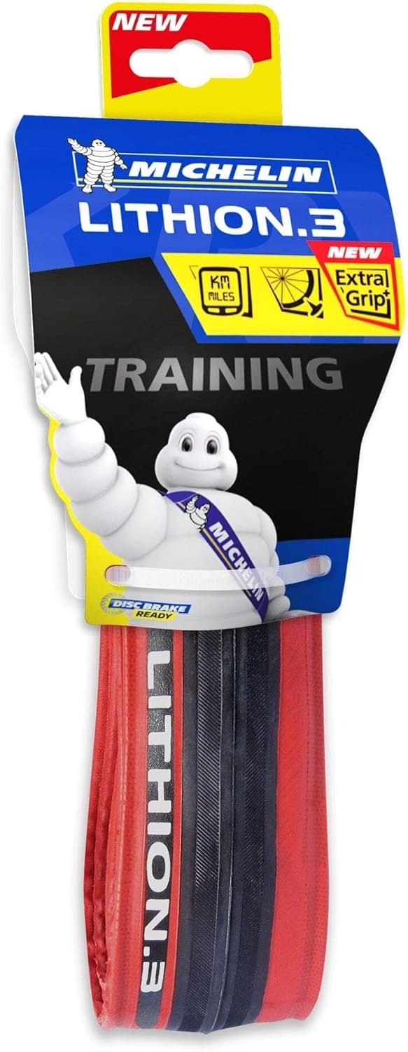 Professional | Michelin 0125L3R Adult Bicycle Tyre Black/Red 2026 - view 1