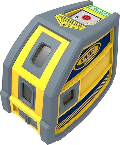 Miniatura 6 de Spectra Precision Puntero láser LP51G, 5 puntos de haz verde de alta visibilidad, vertical, horizontal y plomada, diseño de 90 grados, autonivelante