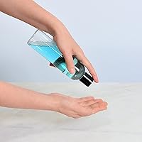 Vista 2 de Youngever Paquete de 10 botellas vacías de plástico transparente con tapa de disco de 8 onzas, botellas de cosméticos recargables, recipientes