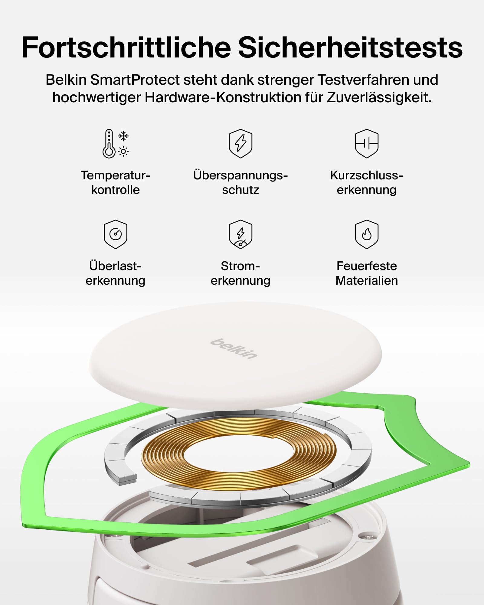 Belkin UltraCharge Pro 2-in-1 Qi2 Induktive Ladestation, 25W – Sandfarben | Verstellbar, Qi2.2-zertifiziert, MagSafe Kompatibles Kabelloses Ladegerät für iPhone, Apple Watch, Ohrhörer, mit 45W Netzteil