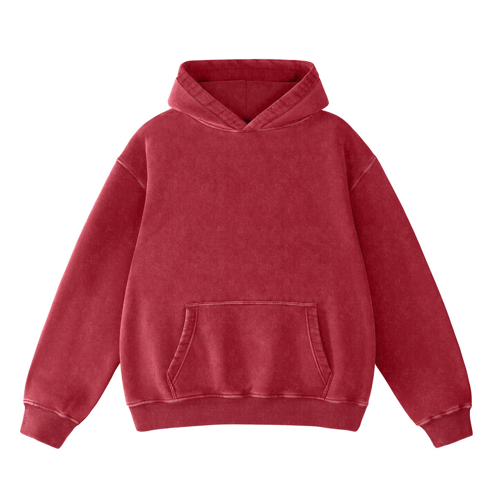 Dnzzs Acid Wash Hoodie Super Soft Sweatshirt for Mens Pullover Oversized Men's Fashion Hoodies & Sweatshirts Vintage Tops