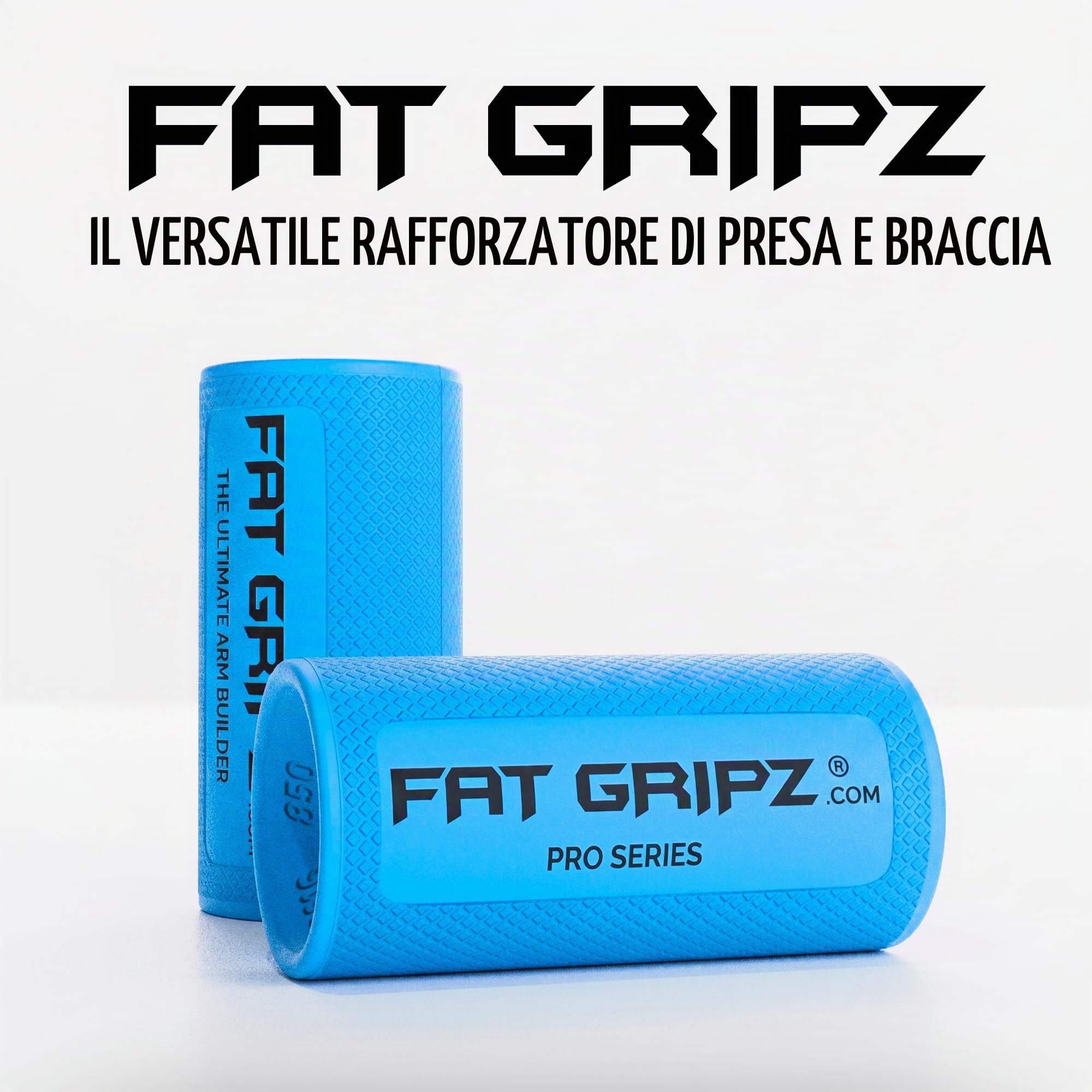 Fat Gripz Pro - Il modo semplice e collaudato per aumentare velocemente la massa dei tuoi bicipiti e avambracci (diametro esterno di 5,7cm) (utilizzato da molti giocatori NFL e soldati delle forze speciali)